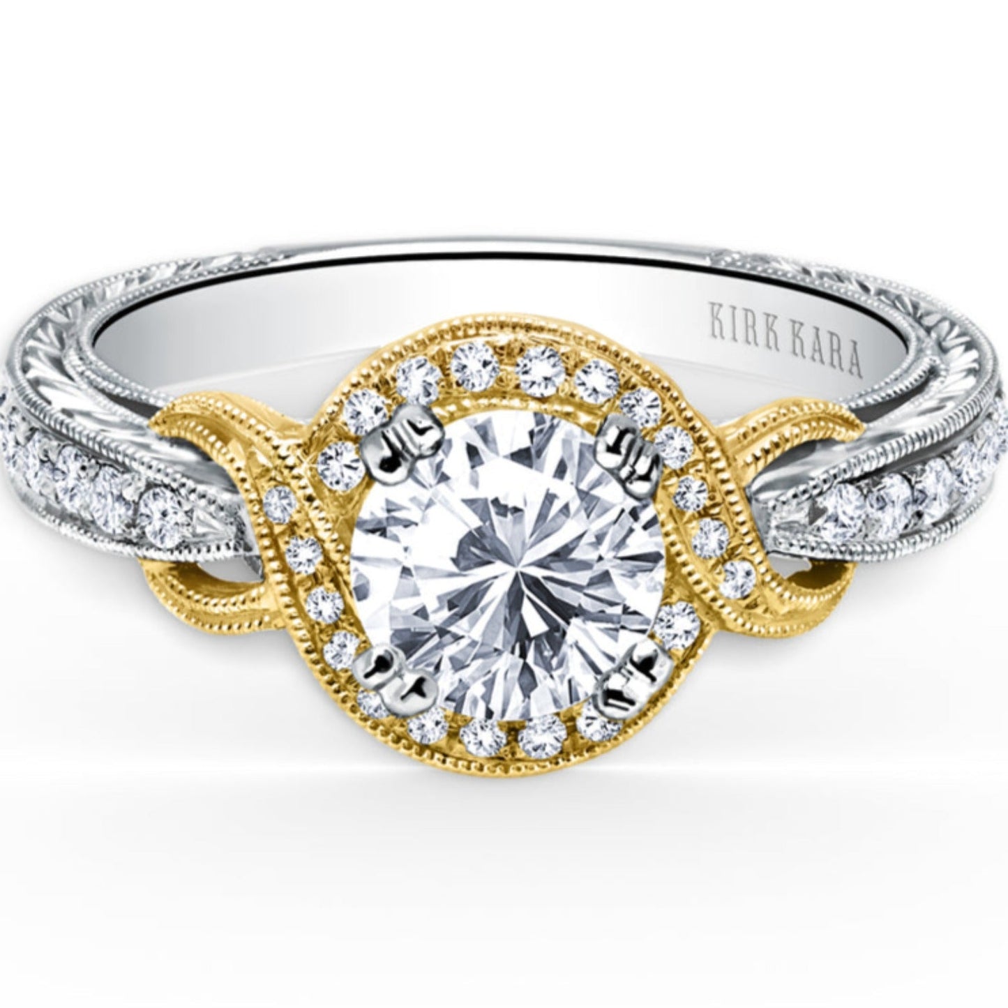 Kirk Kara "Pirouetta" Halo Diamond Engagement Ring