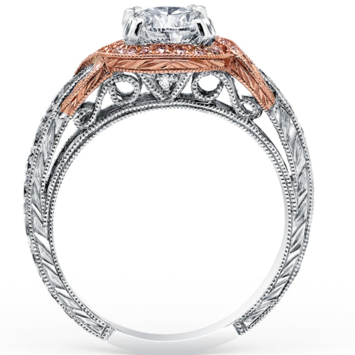 Kirk Kara "Pirouetta" Halo Diamond Engagement Ring