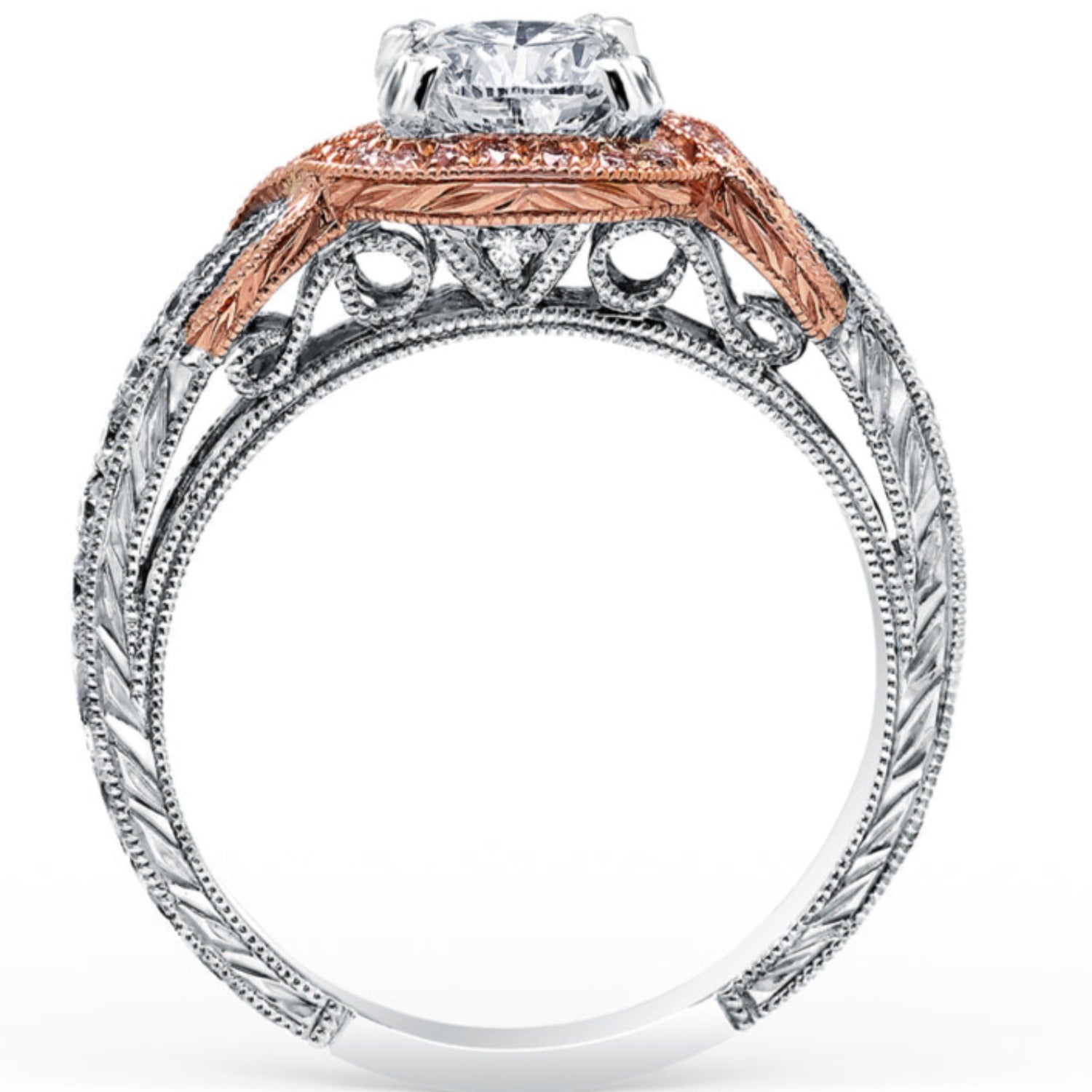 Kirk Kara "Pirouetta" Halo Diamond Engagement Ring