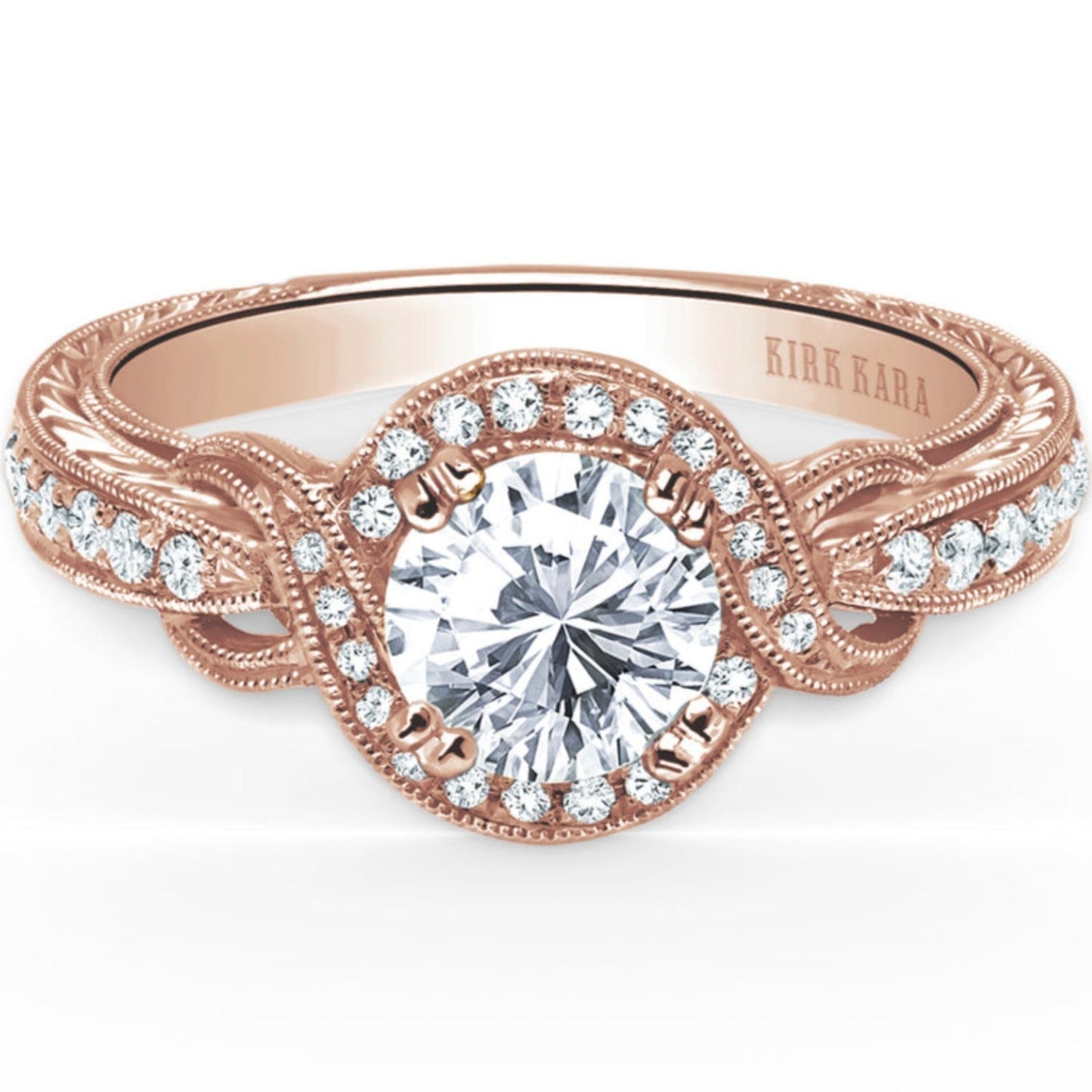 Kirk Kara "Pirouetta" Halo Diamond Engagement Ring