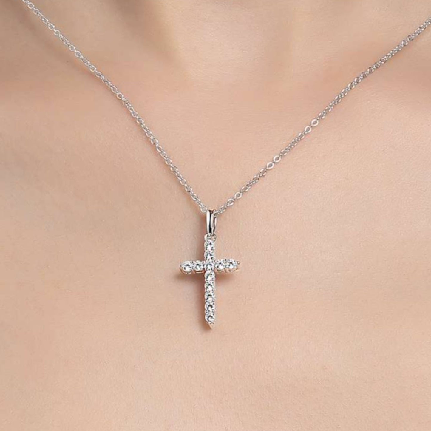 Lafonn Simulated Diamond Classic Cross Pendant