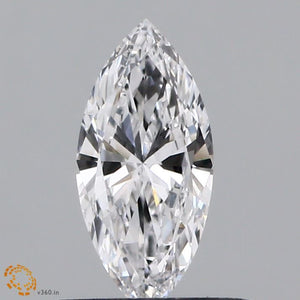 LG617437955- 0.31 ct marquise IGI certified Loose diamond, D color | VVS1 clarity