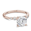 Load image into Gallery viewer, Noam Carver Hidden Halo Diamond Engagement Ring with Shared Prong Side Diamonds
