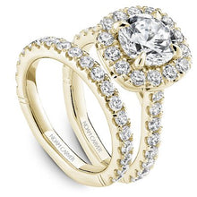 Load image into Gallery viewer, Noam Carver Large Halo Diamond Engagement Ring with a Euro Shank
