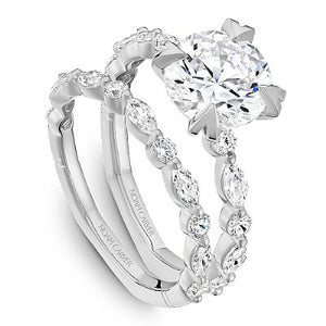 Noam Carver Marquise & Round Cut Diamond Engagement Ring