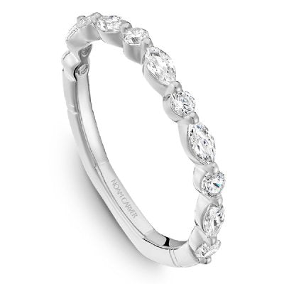 Noam Carver East-West Set Marquise & Round Diamond Wedding Ring-A078-01 ...
