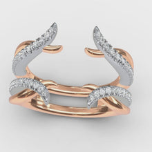 Load and play video in Gallery viewer, Gabriel &amp; Co. French Pave Diamond Enhancer Band
