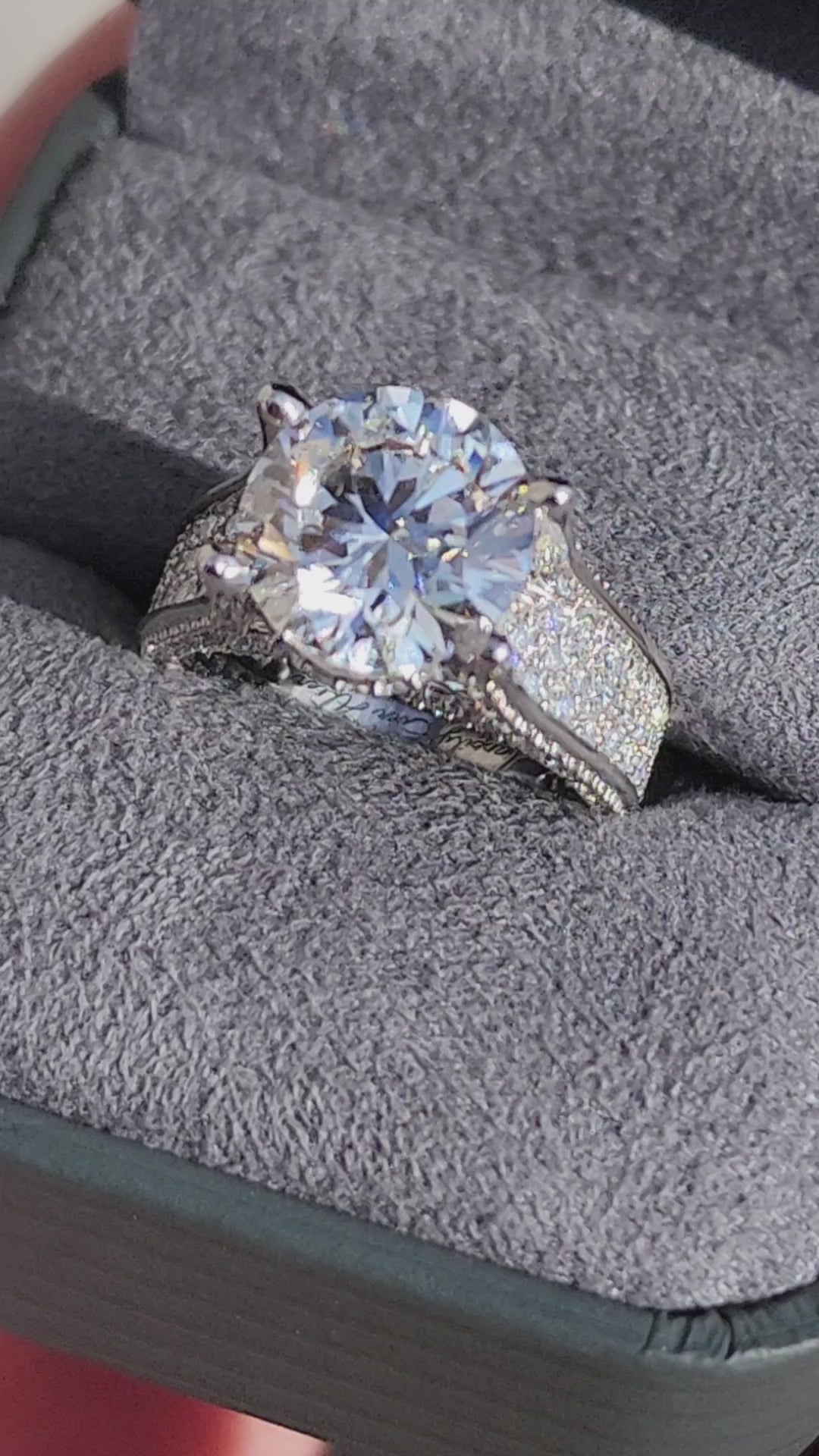 Uncut Diamond Ring, Affordable Big Diamond Engagement Ring, Hammered W -  Gemologies