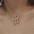 Load and play video in Gallery viewer, Gabriel &amp; Co. Script &quot;Love&quot; Necklace
