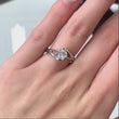 Load and play video in Gallery viewer, Barkev&#39;s Swirl Solitaire Diamond Engagement Ring
