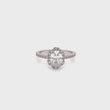 Load and play video in Gallery viewer, Kirk Kara &quot;Dahlia&quot; Oval Halo Diamond Engagement Ring
