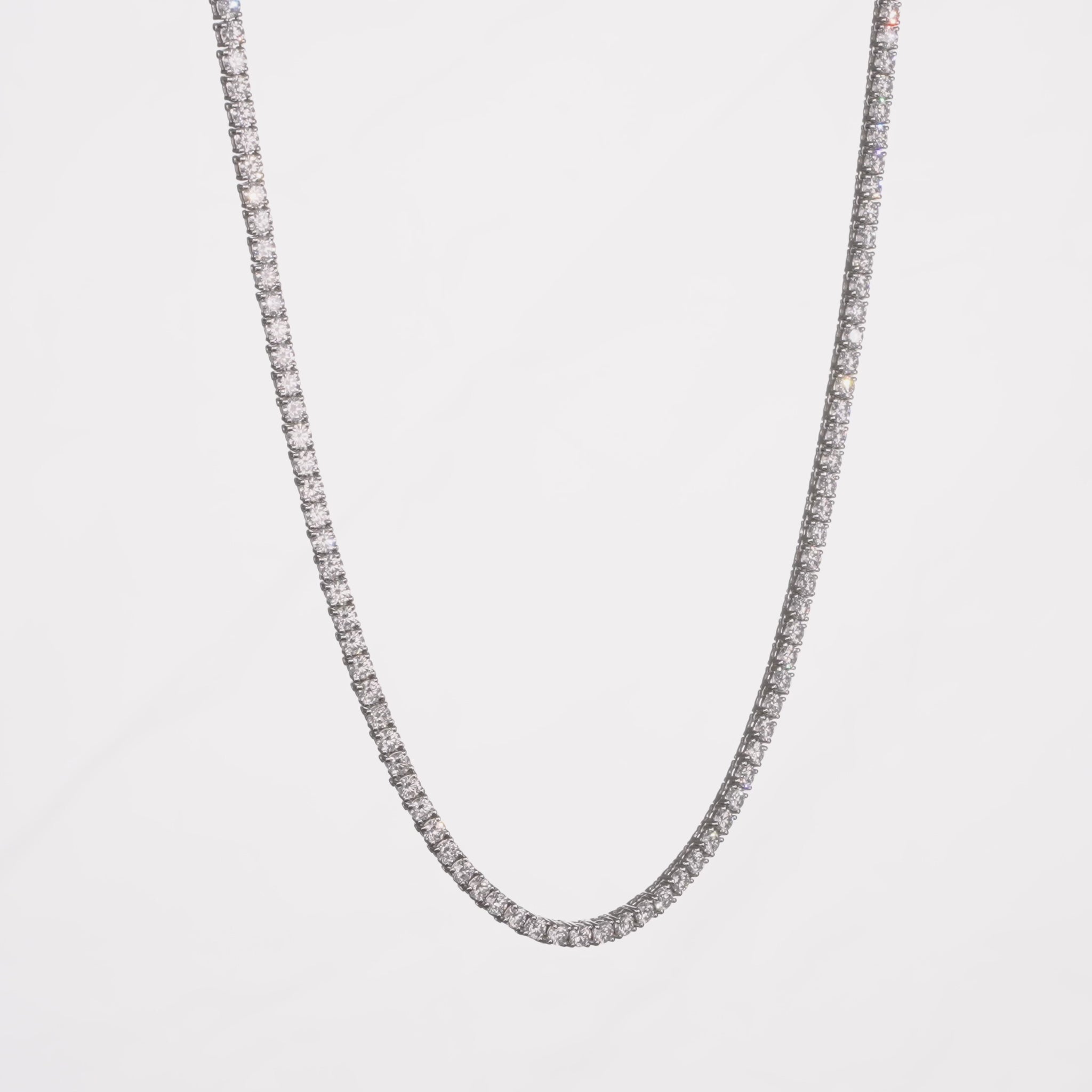 Ben Garelick Lab-Grown Diamond Tennis Necklace_360 Degree Product Turnaround