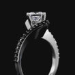 Load and play video in Gallery viewer, Barkev&#39;s Split Bypass Black &amp; White Diamond Engagement Ring
