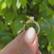 Load and play video in Gallery viewer, Ben Garelick Yellow Gold Luna Twist Small Center Diamond Engagement Ring
