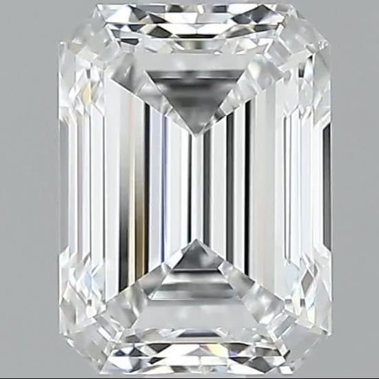 Emerald Cut Natural Diamond - 1.22 Carat D Color, VVS2 Clarity EX/EX GIA 2527853435