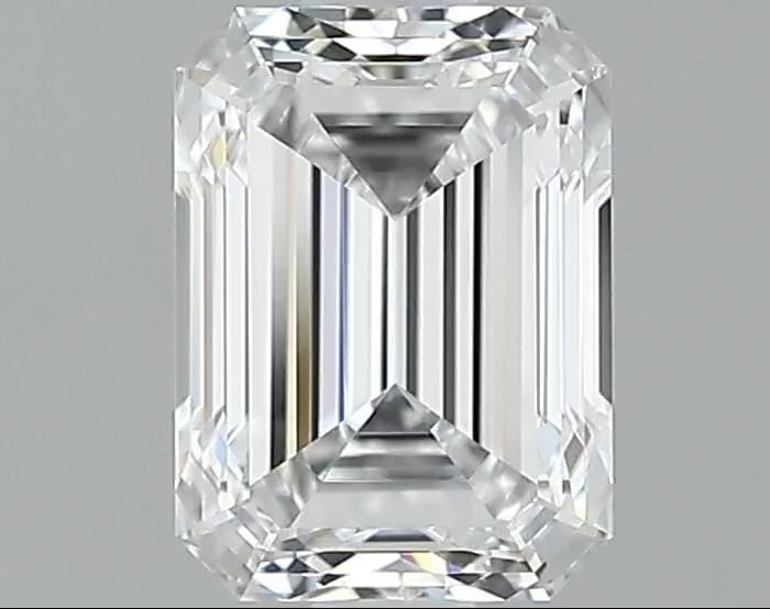 Emerald Cut Natural Diamond - 1.22 Carat D Color, VVS2 Clarity EX/EX GIA 2527853435