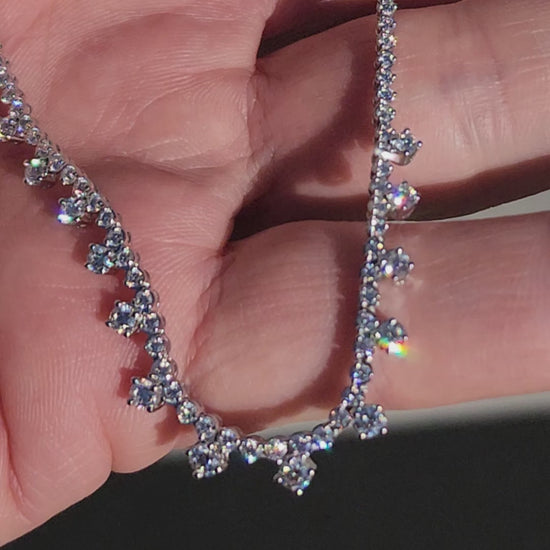 Simon G. Pave Station Drop Diamond Necklace_Video