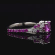 Load and play video in Gallery viewer, Barkev&#39;s Pink Sapphire Encrusted Petal Engagement Ring
