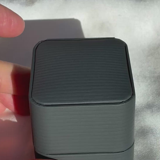 Ben Garelick 14K White Gold Luna Twist Hidden Halo Black & White Diamond Engagement Ring