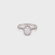 Load and play video in Gallery viewer, Kirk Kara &quot;Lori&quot; Oval Cut Hidden Halo Diamond Engagement Ring
