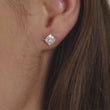Load and play video in Gallery viewer, Gabriel &amp; Co. Lusso Bursting Star Diamond Stud Earrings
