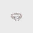 Load and play video in Gallery viewer, Kirk Kara &quot;Pirouetta&quot; Split-Shank Twist Diamond Engagement Ring
