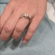 Load and play video in Gallery viewer, Barkev&#39;s Compass Set Princess Cut Diamond Engagement Ring
