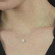 Load and play video in Gallery viewer, Gabriel &amp; Co. Diamond Cushion Pave Cluster Pendant
