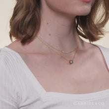 Load and play video in Gallery viewer, Gabriel &amp; Co. &quot;Indulgence&quot; Fixed Trapeze Bar Necklace
