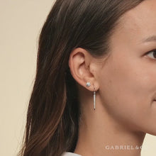 Load and play video in Gallery viewer, Gabriel &amp; Co.  Diamond Dangle &quot;Slice&quot; Earrings
