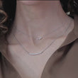 Load and play video in Gallery viewer, Gabriel &amp; Co. &quot;Indulgence&quot; Fixed Trapeze Bar Necklace
