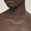 Load and play video in Gallery viewer, Gabriel &amp; Co. Scalloped Diamond Choker Necklace
