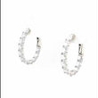 Load and play video in Gallery viewer, Lafonn Simulated Diamond Round Cut Hoop Earrings
