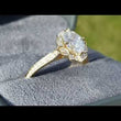 Load and play video in Gallery viewer, Noam Carver Scalloped Halo Vintage Style Diamond Engagement Ring
