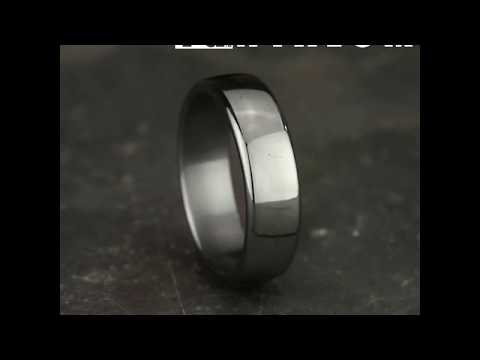 Benchmark The Euro Classic 6.5mm Tantalum High Polish Comfort Fit Wedding Band