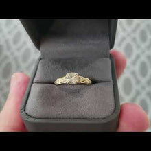 Load and play video in Gallery viewer, Gabriel &amp; Co. Amavida &quot;Chelsea&quot; Round Cut Diamond Engagement Ring
