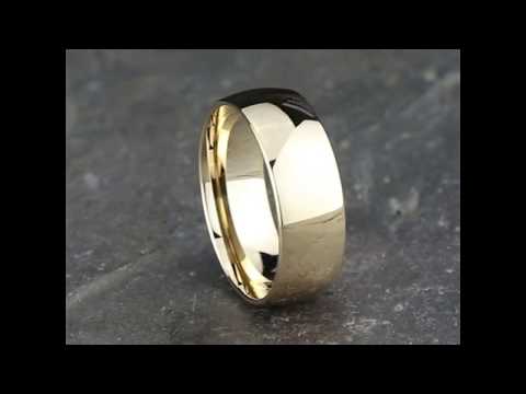 Benchmark Classic 8mm Yellow Gold Comfort Fit High Polish Wedding Band