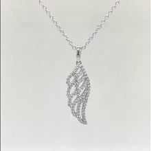 Load and play video in Gallery viewer, Lafonn Simulated Diamond Angel Wing Pendant
