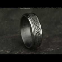 Load and play video in Gallery viewer, Benchmark Celtic Knot Wedding Band
