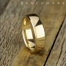 Load and play video in Gallery viewer, Benchmark Classic Gold 6.5MM European Comfort Fit Wedding Band
