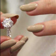 Load and play video in Gallery viewer, Gabriel &amp; Co. &quot;Genoa&quot; Halo Six Prong Diamond Engagement Ring
