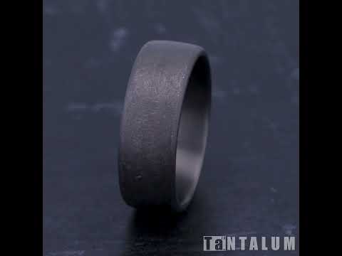 Benchmark The Aurora 8mm Grey Tantalum Swirl Finish Wedding Band