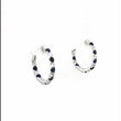 Load and play video in Gallery viewer, Lafonn Simulated Diamond &amp; Lab-Grown Sapphire Hoop Earrings
