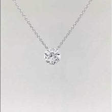 Load and play video in Gallery viewer, Lafonn 1.50 Carat Frameless Floating Simulated Round Cut Diamond Necklace

