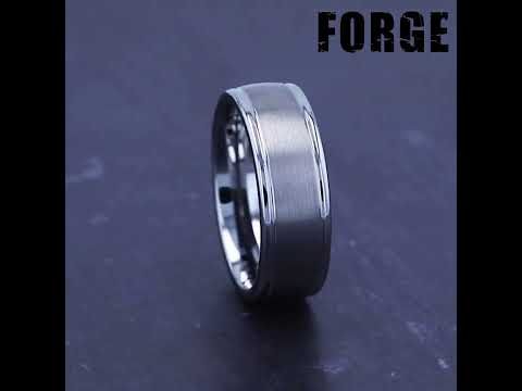 Benchmark Washington Comfort-Fit 8MM Tungsten Satin Finish Wedding Band