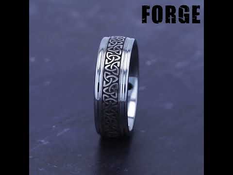 Benchmark Limerick 8mm Tungsten Celtic Knot Wedding Band