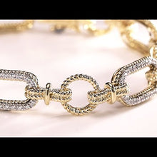 Load and play video in Gallery viewer, Gabriel &amp; Co. Diamond Bracelet with Alternating Links
