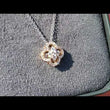 Load and play video in Gallery viewer, Gabriel &amp; Co. Diamond &quot;Clover&quot; Pendant
