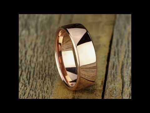 Benchmark Classic European 7.5mm Rose Gold Comfort Fit Mens Wedding Band