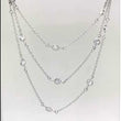 Load and play video in Gallery viewer, Lafonn Simulated 36 Inch Diamond by the Yard Round Cut Necklace
